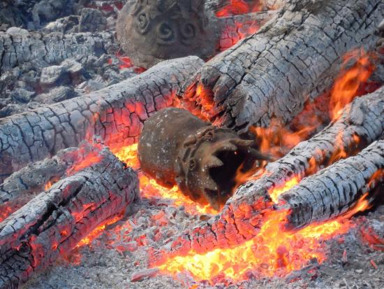 画像：野焼きの様子