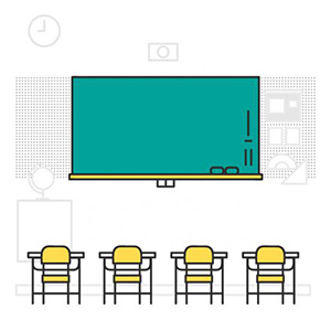 学校の教室のイラスト