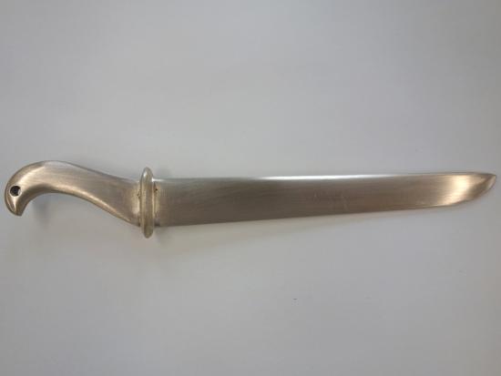 画像：蕨手刀形ペーパーナイフの製作例