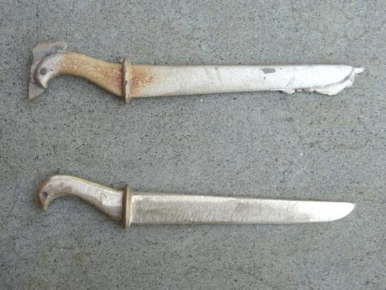 画像：鋳込み後の青銅器