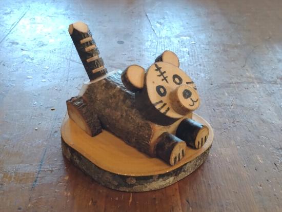 画像：クラフトの制作例（トラ）