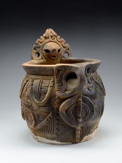 画像：海道前C遺跡出土・人面装飾付土器