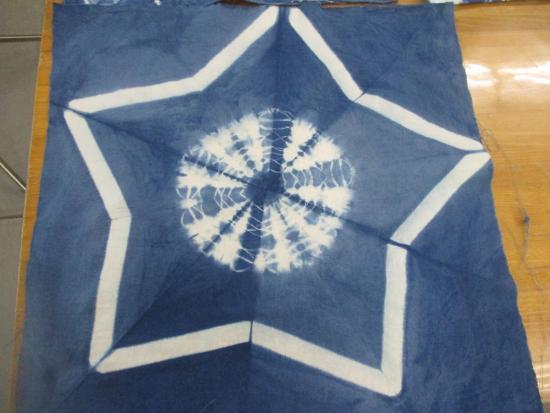 画像：藍染めの制作例