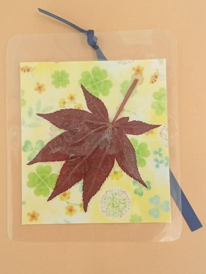 画像：しおりの制作例