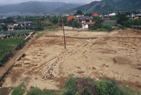 笠木地蔵遺跡の全景