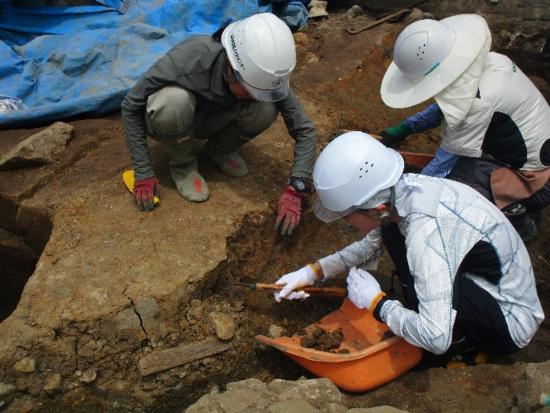 画像：発掘作業の様子