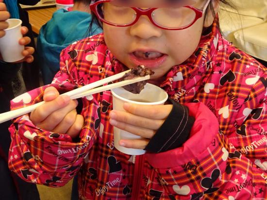 画像：おしるこの試食
