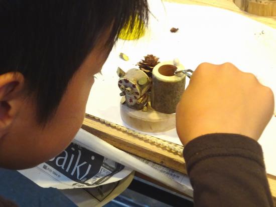 画像:クラフト体験の様子