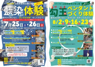 画像：夏休み特別イベントのご案内