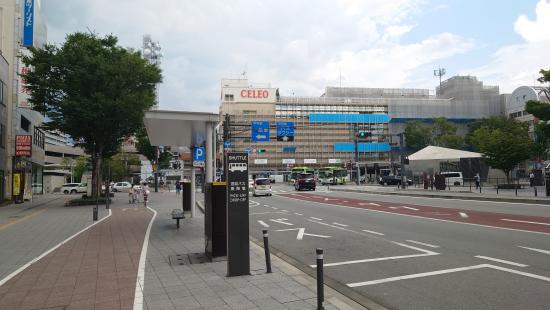 甲府駅南口　降車場所