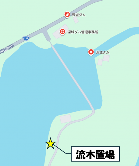 流木置場
