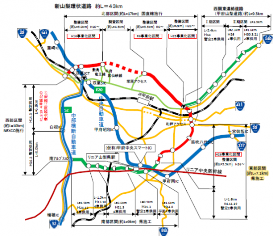 新環状東部概要図（R6）