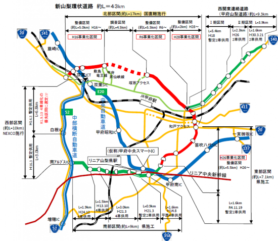 新環状北部概要図（R6）